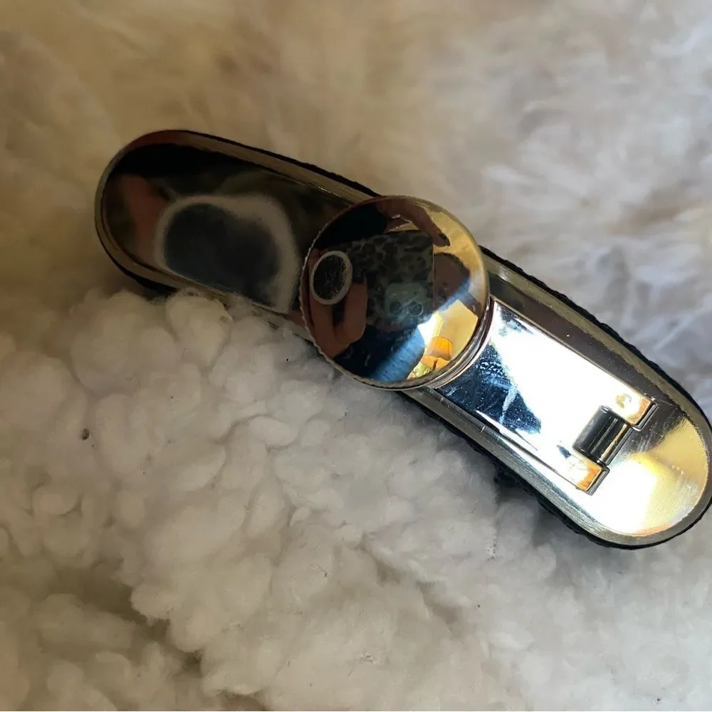 ‘Definitely Water’ Stainless Steel & Leather Flask